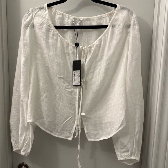 NWT GIANNI BINI WOV TAYLYNN OPEN TIE
COLOR: WHITE - Picture 6 of 12